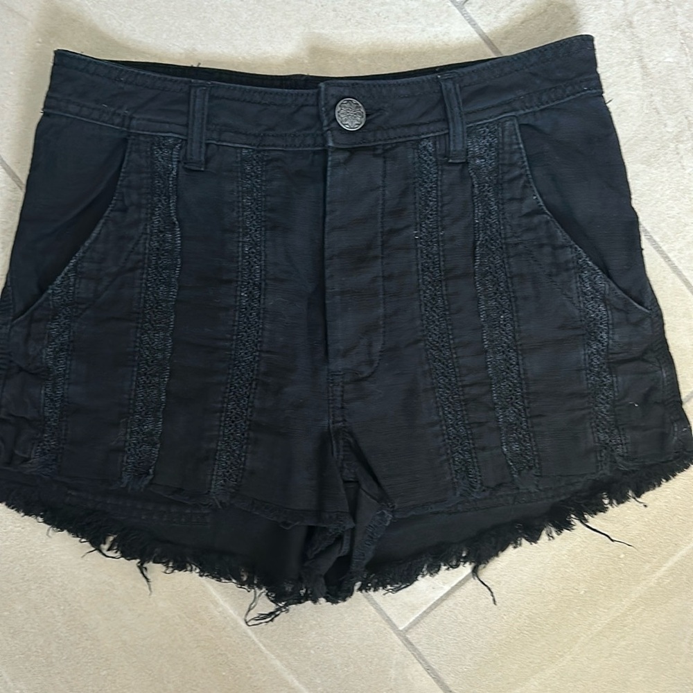 COPY - Free people black high waisted shorts